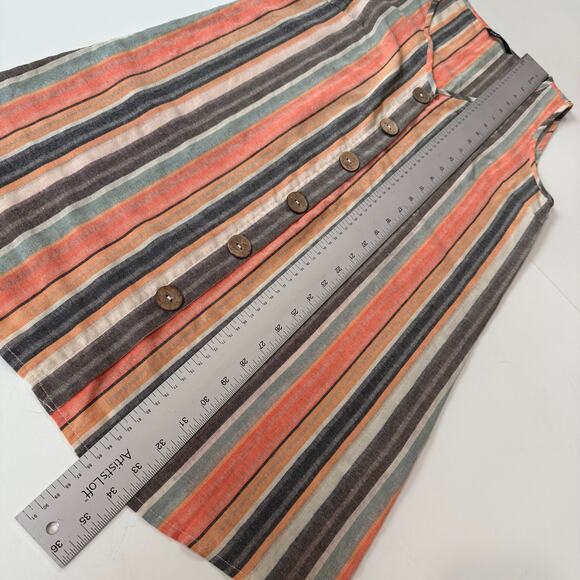 SHEIN Striped Sleeveless Button Front Shift Dress – Size US 6 (M) - Picture 9 of 9